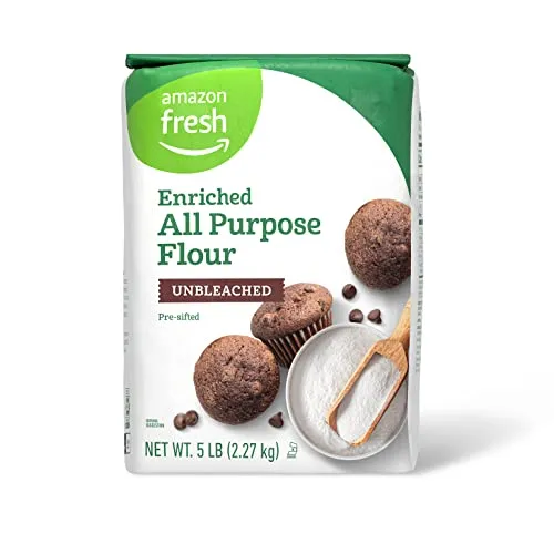 Amazon Fresh, Unbleached All Purpose Flour, 5 Lb