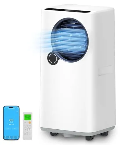 Portable Air Conditioners 16,000 BTU with Dual Hose Dehumidifier & Cooling Fan for 800 Sq Ft Rooms, Includes AC Unit Window Kit