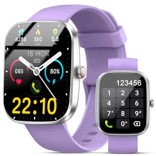 Smart Watch, 1.91" Smartwatch for Women Men(Answer/Make Call), Fitness Tracker with 120+ Sport Modes, IP68 Waterproof, Heart Rate/Spo2/Sleep Monitor, Pedometer, Activity Tracker for Android iOS