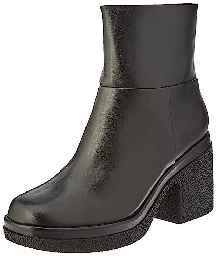 Amazon Essentials Women's Platform Ankle Boot, Black, 9.5