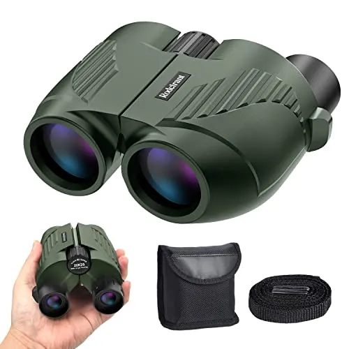 20X25 Compact Binoculars for Adults and Kids,Large Eyepiece Waterproof Binocular，Easy Focus Small Binoculars for Bird Watching,Hiking and Concert, Green