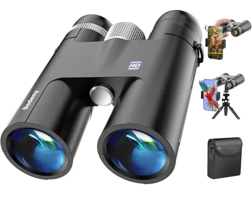 18x50 HD Binoculars for Adults with Upgraded Phone Adapter, Tripod and Tripod Adapter - High Powered with Super Bright and Large View for Bird Watching,Hunting,Travel